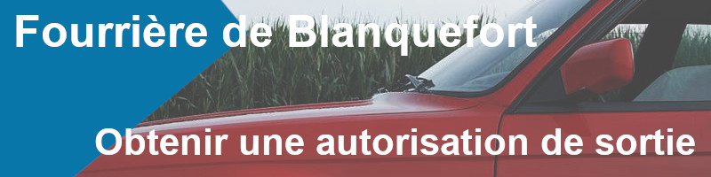 Véhicule en fourrière à Blanquefort