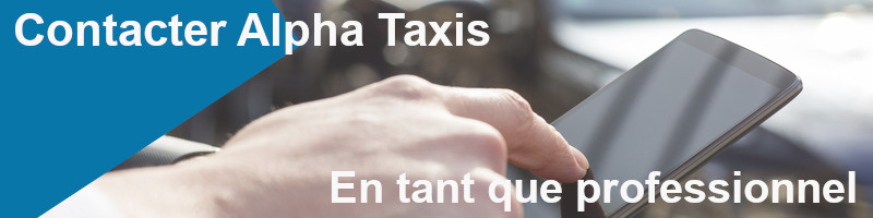 contacter alpha taxis en tant que professionnel